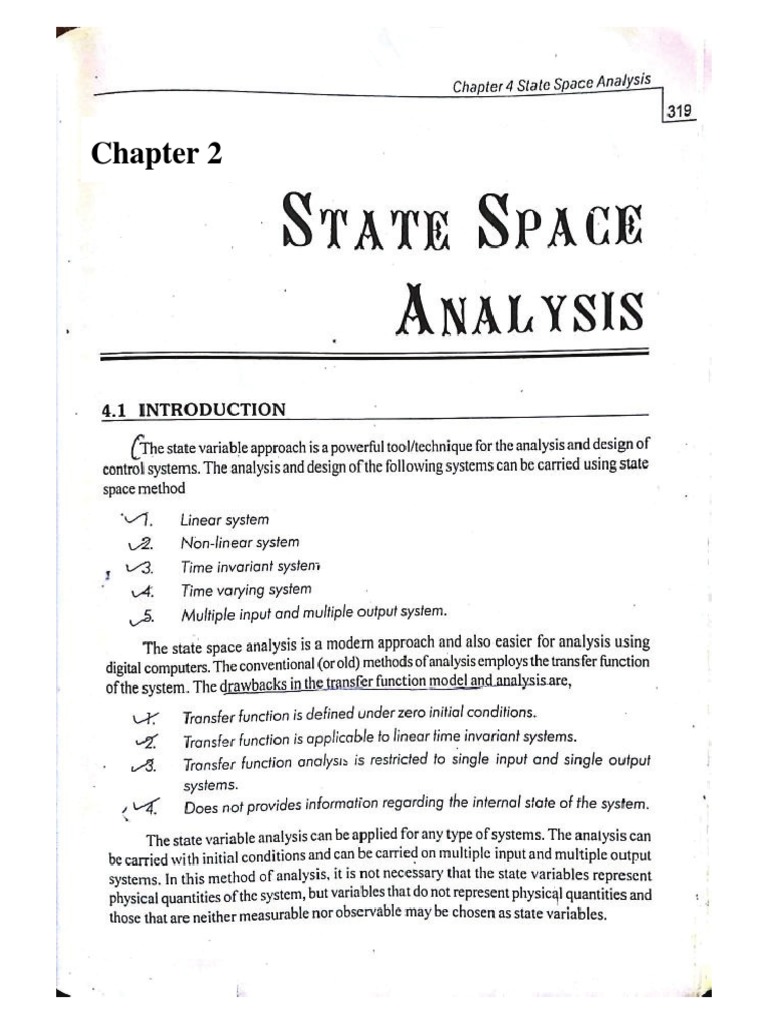 State Space to Transfer Function Conversion | PDF | Analysis ...