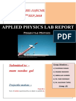 Projectile Motion Physics Lab Report 2