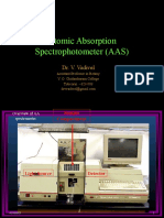 Atomic Absorption Spectrophotometer (AAS) : Dr. V. Vadivel