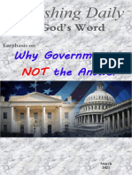 Emphasis on "Why Government is NOT the Answer" March 2021