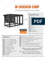 DIY Modern Chicken Coop Plans Printable PDF