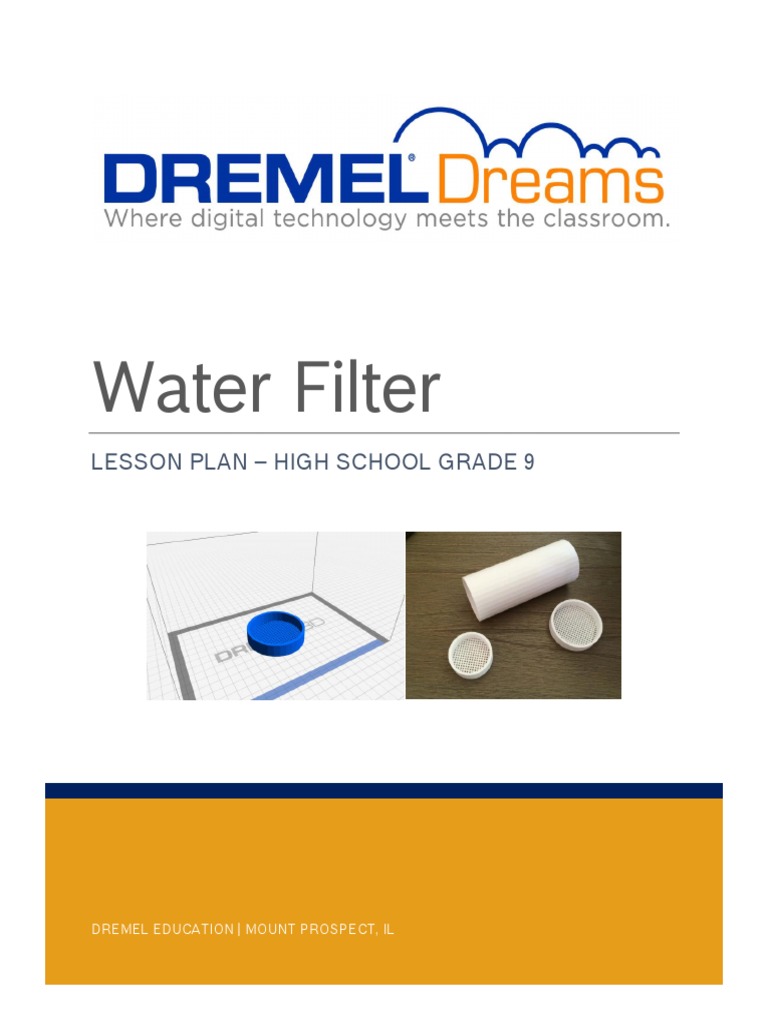 Water Filter Lesson Plan High School Grade 9 PDF Filtration