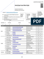 University Degree Courses Offered in English: Refer To The Link Above. Latest Information