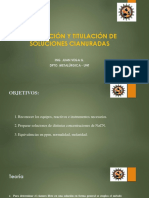 Preparación y Titulación de Soluciones Cianuradas