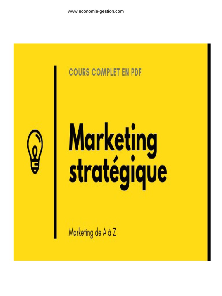 Mercator Théorie Et Pratique Du Marketing Pdf Gratuit Cours de Marketing Stratégique PDF | PDF | Consommateurs | Commercialisation