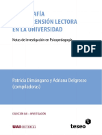 Dimangano Delgrosso Ortografía y Comprensión Lectora en La Universidad