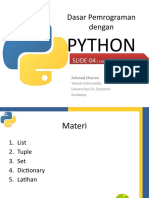 List, Tuple, Set dan Dictionary dalam Python