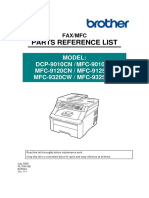 Parts Reference List: Model: DCP-9010CN / MFC-9010CN MFC-9120CN / MFC-9125CN MFC-9320CW / MFC-9325CW