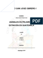 Animales en Extincion de Guatemala