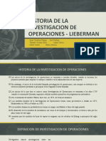Historia de La Investigacion de Operaciones - Lieberman