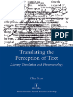Translating the Perception of Text Literary Translation and Phenomenology by Clive Scott (Z-lib.org)