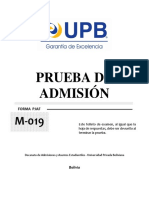 Prueba de Admisión Online