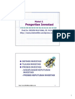 1. PENGERTIAN INVESTASI