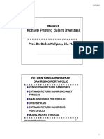 3. KONSEP PENTING DALAM INVESTASI