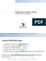 Fusion Financials Common Setup: An Erpwebtutor Presentation