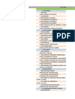 Plan Unico de Cuentas, Actividad 1