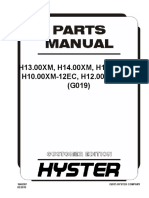 Hyster Forklift H13 00Xm H16 00Xm Parts Manual-21632H290005