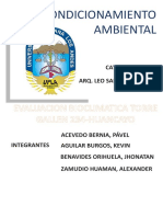 Evaluación bioclimática Torre Galena 234-Huancayo