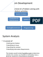 System Development: It Is A Structured Kind of A Problem Solving With Distinct Activities