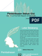 Pemeriksaan Status Gizi - Ratih Wijayanti