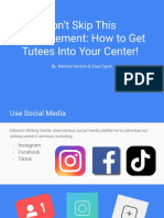 Don't Skip This Advertisement: How To Get Tutees Into Your Center!