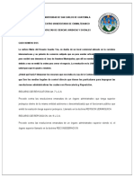 Caso (Ejemplo) Procesal Administrativo Examen Final