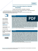 Frecuencia Del Maltrato y Homicidio Infantil en Medellín (Colombia)