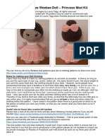 1 Standard Size Weebee Doll - Princess Mod Kit FEB17