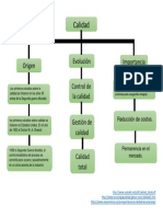 Mapa Conceptual Del Origen Evolucion e Importancia de La Calidad