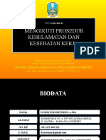 Mengikuti Prosedur Keselamatan Dan Kesehatan Kerja