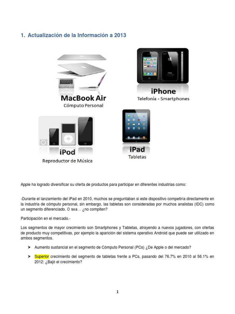 Caso Apple Final PDF Apple Inc. Tableta
