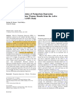 Occurrence and Correlates of Postpartum Depression in Overweight and Obese Women: Results From The Active Mothers Postpartum (AMP) Study