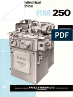 Studer RM250 Catalogue 1959