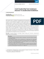 How Does Servant Leadership Fuel Employee Innovative Behavior A Moderated Mediation Framework - Norma Library