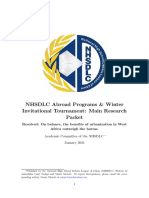 NHSDLC Abroad Programs & Winter Invitational Main Research Packet