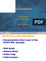 ALEPH Documentation Overview