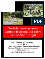 Poster Sortida en Família Amb Bici I Patins