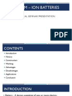 Lithium - Ion Batteries