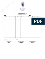 Intervention Plan: Department of Education Region III