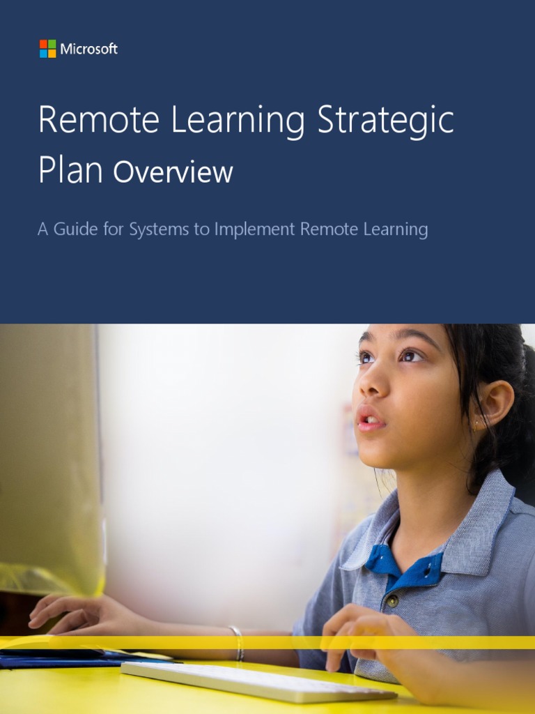 Remote Learning Strategic Plan: A Guide For Systems To Implement Remote ...