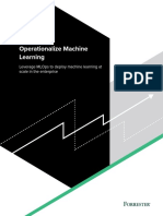 Operationalize Machine Learning - Forrester