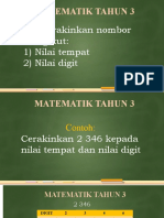 Matematik Tahun 3 Nilai Tempat dan Nilai Digit