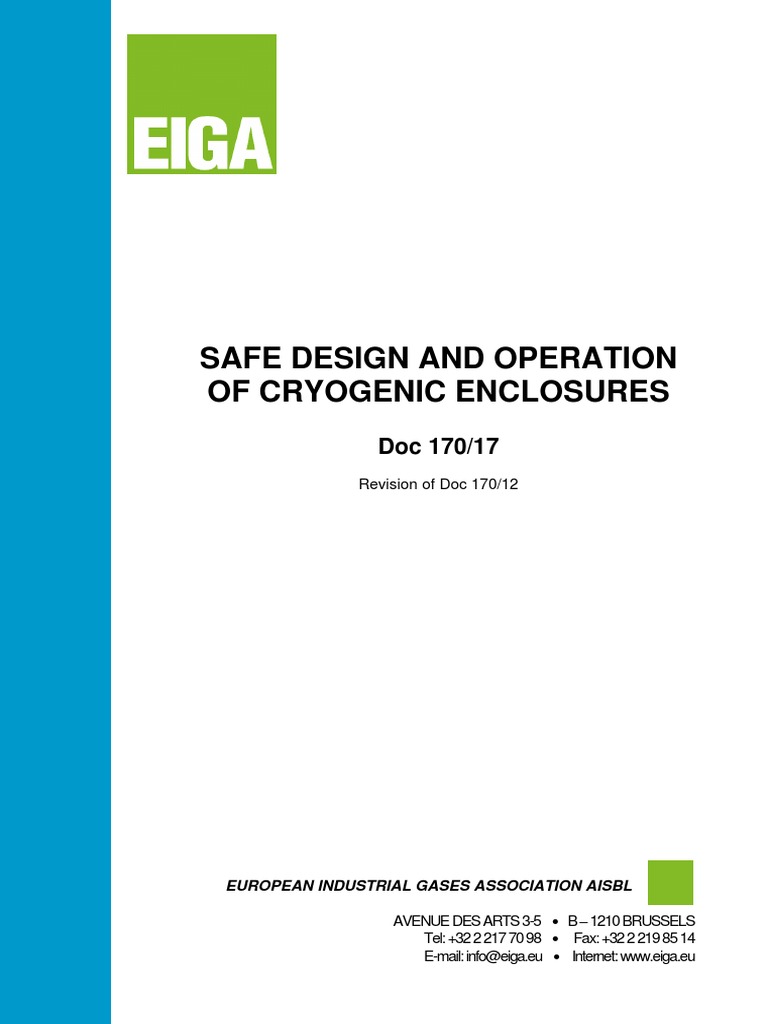 Safe Design and Operation of Cryogenic Enclosures | PDF | Leak ...