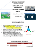 Permasalahan Pemerintah Dalam Kebijakan Energi - Kuliah Unhan