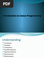 Introduction To Linear Programming Sau