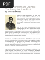 S.F. Alatas - On Eurocentrism and Laziness - The Thought of Jose Rizal