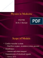 Physics in Medicine: PH3708 DR R.J. Stewart