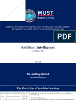 MUST CSE Dept Artificial Intelligence Course Overview