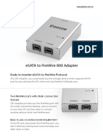 ESATA to FireWire 800 Adapter