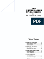 The Mathematics of Gambling Edward O. Thorp